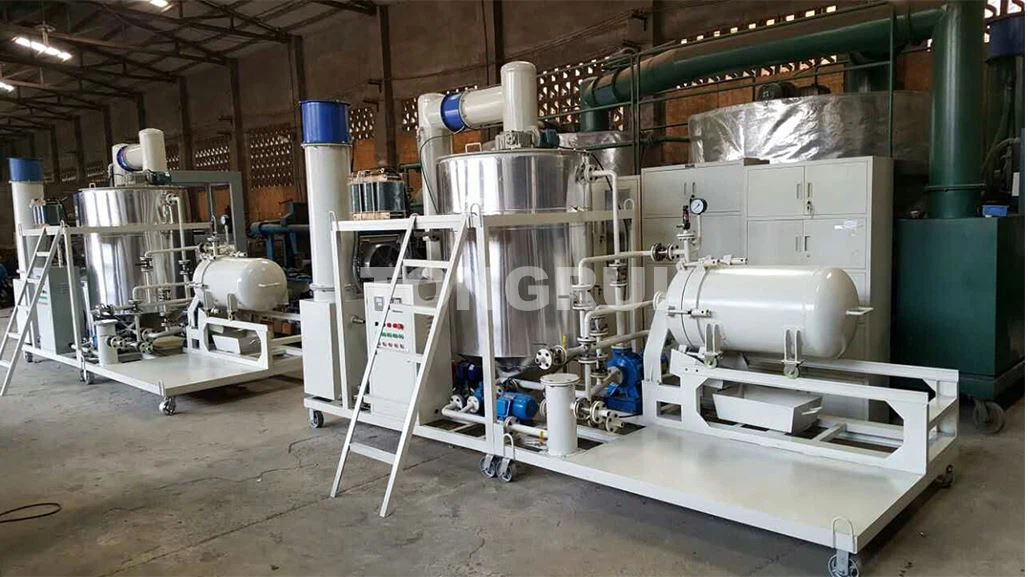 waste engine oil regeneration plant with CE.